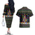 Autism Pine Christmas Couples Matching Off The Shoulder Long Sleeve Dress and Hawaiian Shirt Xmas Holiday Patterns - Wonder Print Shop