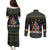 Autism Pine Christmas Couples Matching Puletasi and Long Sleeve Button Shirt Xmas Holiday Patterns - Wonder Print Shop