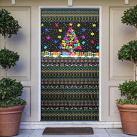 Autism Pine Christmas Door Cover Xmas Holiday Patterns - Wonder Print Shop