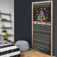 Autism Pine Christmas Door Cover Xmas Holiday Patterns - Wonder Print Shop