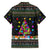 Autism Pine Christmas Family Matching Short Sleeve Bodycon Dress and Hawaiian Shirt Xmas Holiday Patterns - Wonder Print Shop