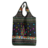 Autism Pine Christmas Grocery Bag Xmas Holiday Patterns - Wonder Print Shop
