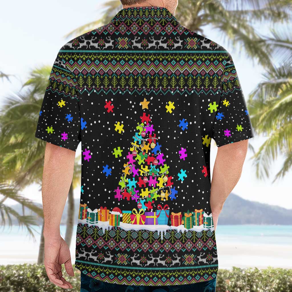 Autism Pine Christmas Hawaiian Shirt Xmas Holiday Patterns - Wonder Print Shop