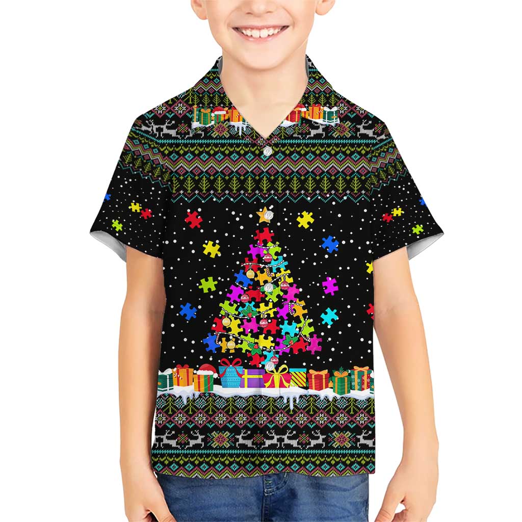 Autism Pine Christmas Hawaiian Shirt Xmas Holiday Patterns - Wonder Print Shop
