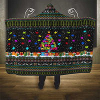 Autism Pine Christmas Hooded Blanket Xmas Holiday Patterns - Wonder Print Shop