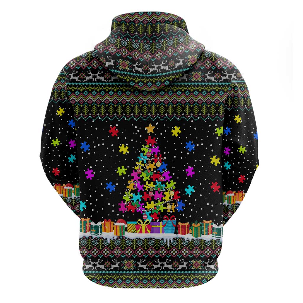 Autism Pine Christmas Hoodie Xmas Holiday Patterns - Wonder Print Shop