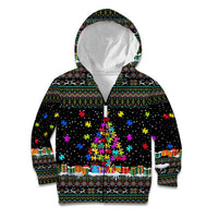 Autism Pine Christmas Kid Hoodie Xmas Holiday Patterns - Wonder Print Shop