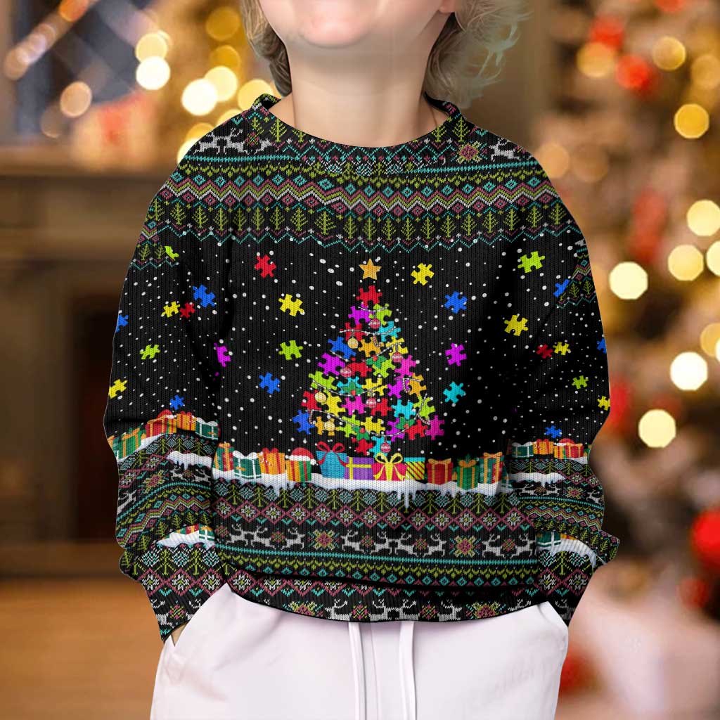 Autism Pine Christmas Kid Ugly Christmas Sweater Xmas Holiday Patterns - Wonder Print Shop