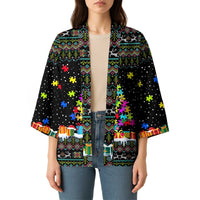 Autism Pine Christmas Kimono Xmas Holiday Patterns - Wonder Print Shop