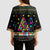 Autism Pine Christmas Kimono Sleeve Blouse Xmas Holiday Patterns - Wonder Print Shop