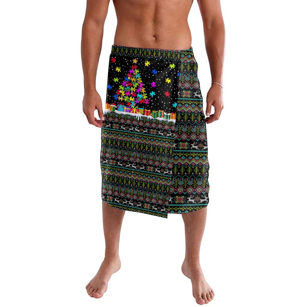 Autism Pine Christmas Lavalava Xmas Holiday Patterns - Wonder Print Shop