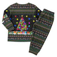 Autism Pine Christmas Pajama Set Xmas Holiday Patterns - Wonder Print Shop