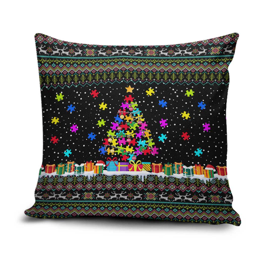 Autism Pine Christmas Pillow Cover Xmas Holiday Patterns - Wonder Print Shop