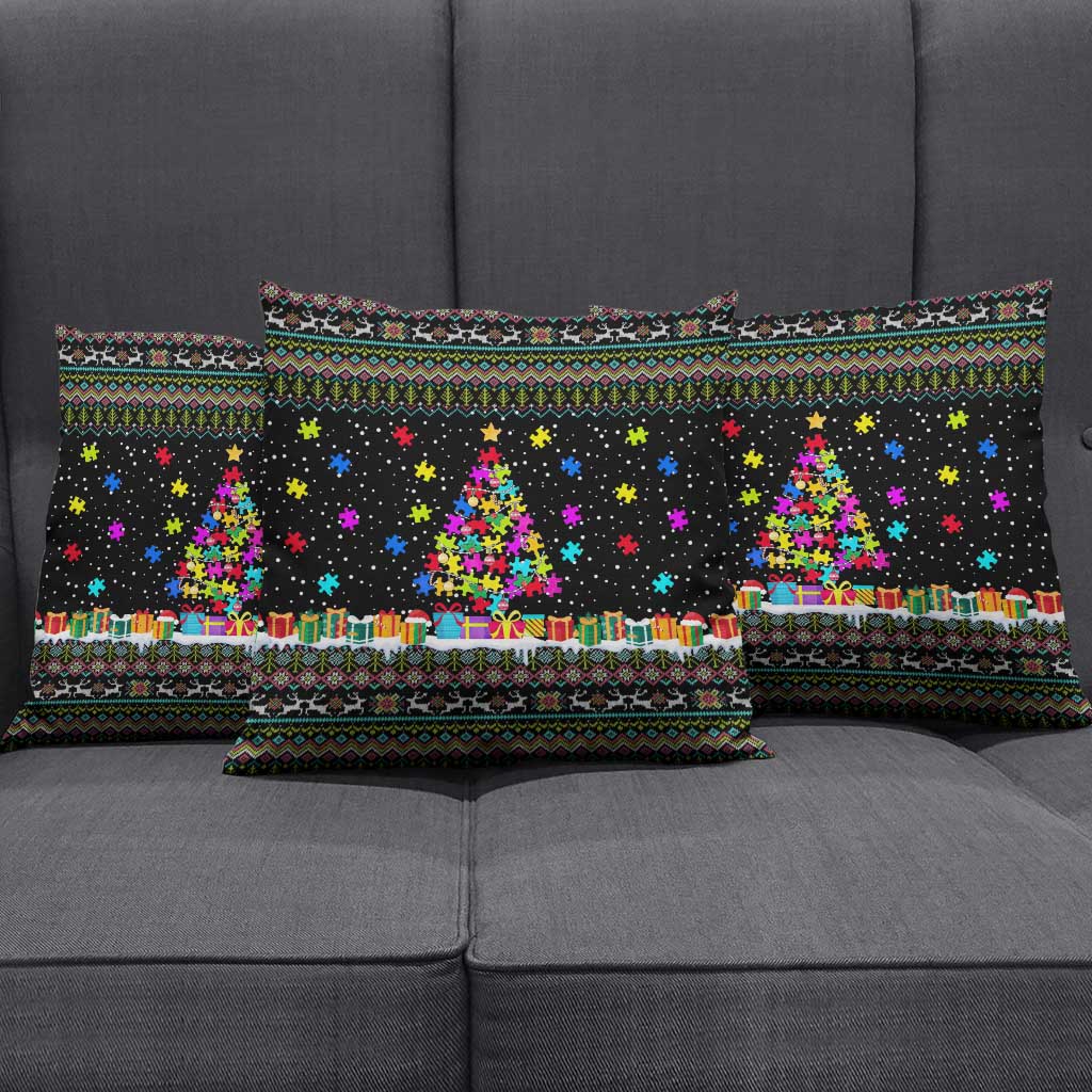 Autism Pine Christmas Pillow Cover Xmas Holiday Patterns - Wonder Print Shop