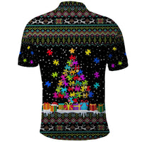 Autism Pine Christmas Polo Shirt Xmas Holiday Patterns - Wonder Print Shop