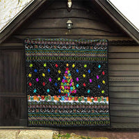 Autism Pine Christmas Quilt Xmas Holiday Patterns - Wonder Print Shop