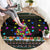 Autism Pine Christmas Round Carpet Xmas Holiday Patterns - Wonder Print Shop