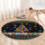 Autism Pine Christmas Round Carpet Xmas Holiday Patterns - Wonder Print Shop