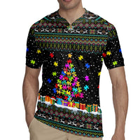 Autism Pine Christmas Rugby Jersey Xmas Holiday Patterns - Wonder Print Shop