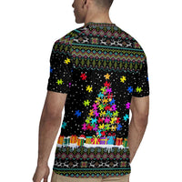 Autism Pine Christmas Rugby Jersey Xmas Holiday Patterns - Wonder Print Shop