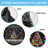 Autism Pine Christmas Spare Tire Cover Xmas Holiday Patterns - Wonder Print Shop
