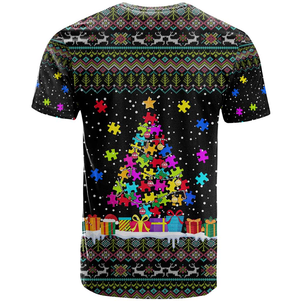 Autism Pine Christmas T Shirt Xmas Holiday Patterns - Wonder Print Shop