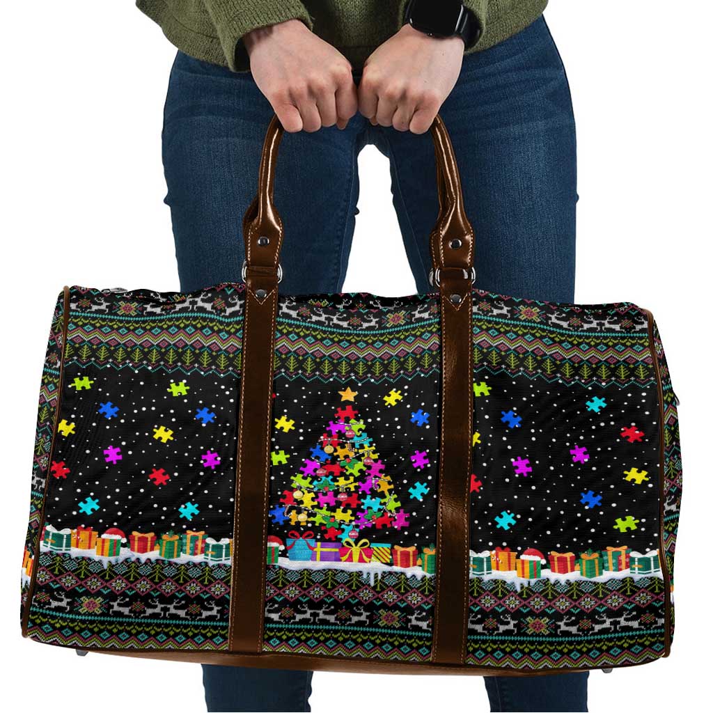 Autism Pine Christmas Travel Bag Xmas Holiday Patterns - Wonder Print Shop