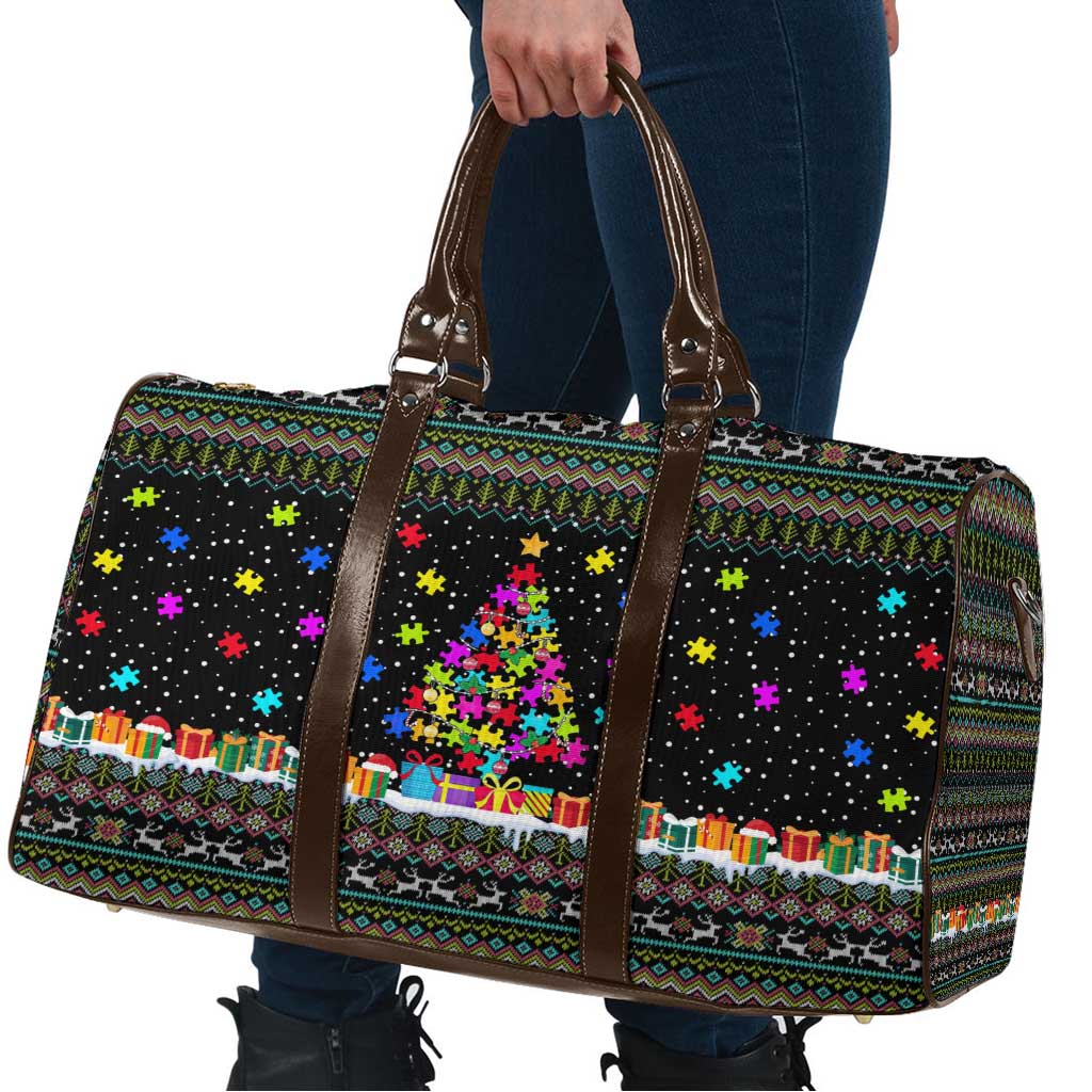 Autism Pine Christmas Travel Bag Xmas Holiday Patterns - Wonder Print Shop