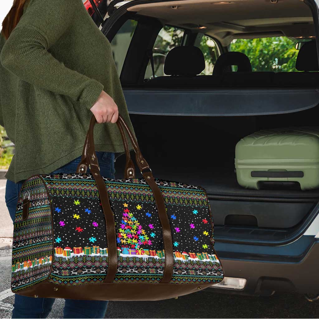 Autism Pine Christmas Travel Bag Xmas Holiday Patterns - Wonder Print Shop
