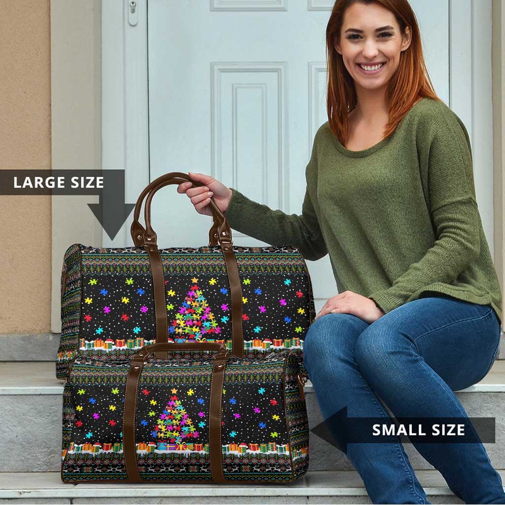 Autism Pine Christmas Travel Bag Xmas Holiday Patterns - Wonder Print Shop