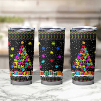 Autism Pine Christmas Tumbler Cup Xmas Holiday Patterns - Wonder Print Shop