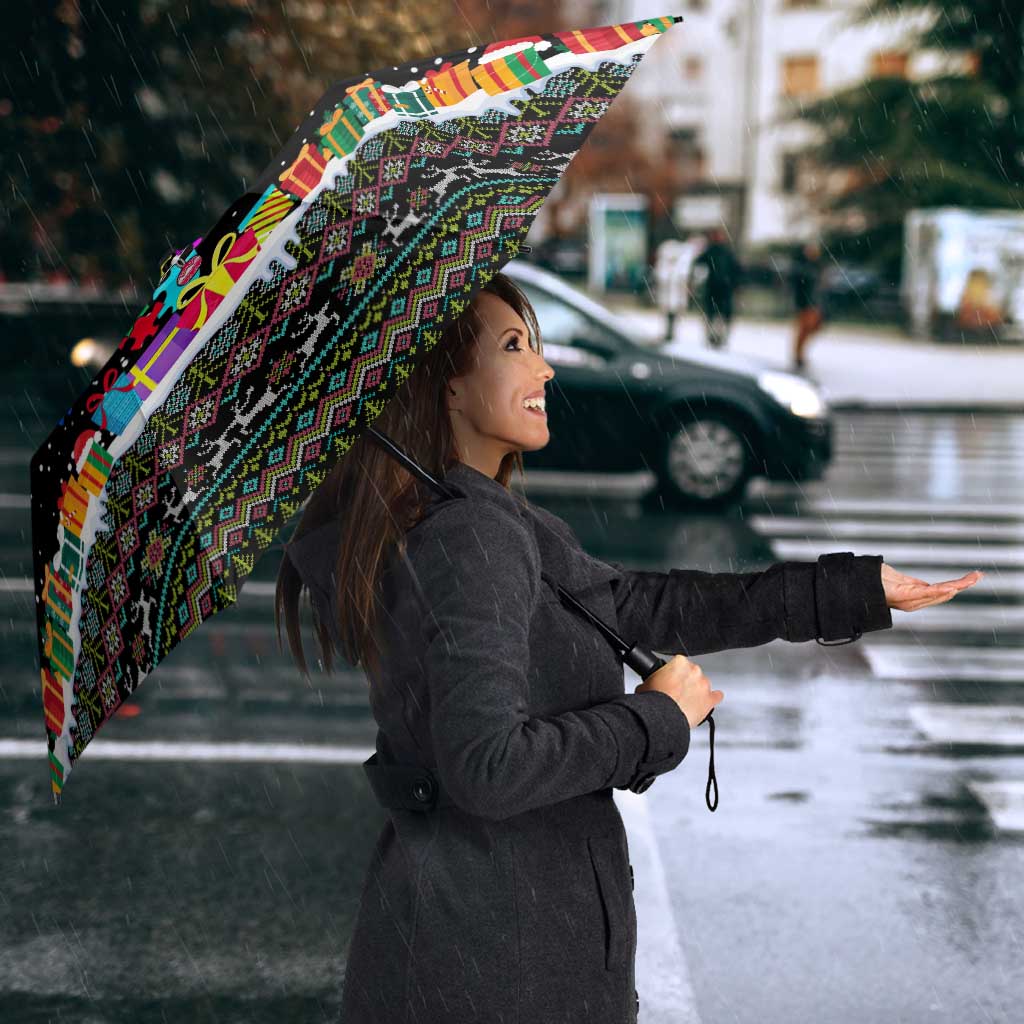 Autism Pine Christmas Umbrella Xmas Holiday Patterns - Wonder Print Shop