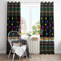 Autism Pine Christmas Window Curtain Xmas Holiday Patterns - Wonder Print Shop