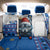 Kosovo Christmas Back Car Seat Cover with Santa Wolf Snowflakes Blue Pattern and National Emblem - Wonder Print Shop