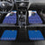 Kosovo Christmas Car Mats with Santa Wolf Snowflakes Blue Pattern and National Emblem - Wonder Print Shop