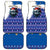 Kosovo Christmas Car Mats with Santa Wolf Snowflakes Blue Pattern and National Emblem - Wonder Print Shop