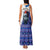 Kosovo Christmas Family Matching Tank Maxi Dress and Hawaiian Shirt with Santa Wolf Snowflakes Blue Pattern and National Emblem - Wonder Print Shop