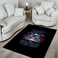 You Couldn't Handle Me Triangle Skull Area Rug - Wonder Print Shop