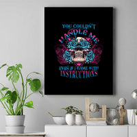 You Couldn't Handle Me Triangle Skull Canvas Wall Art - Wonder Print Shop