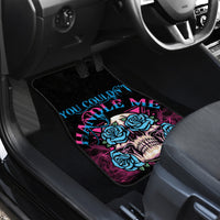 You Couldn't Handle Me Triangle Skull Car Mats - Wonder Print Shop