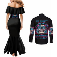 you-couldnt-handle-me-triangle-skull-couples-matching-mermaid-dress-and-long-sleeve-button-shirt