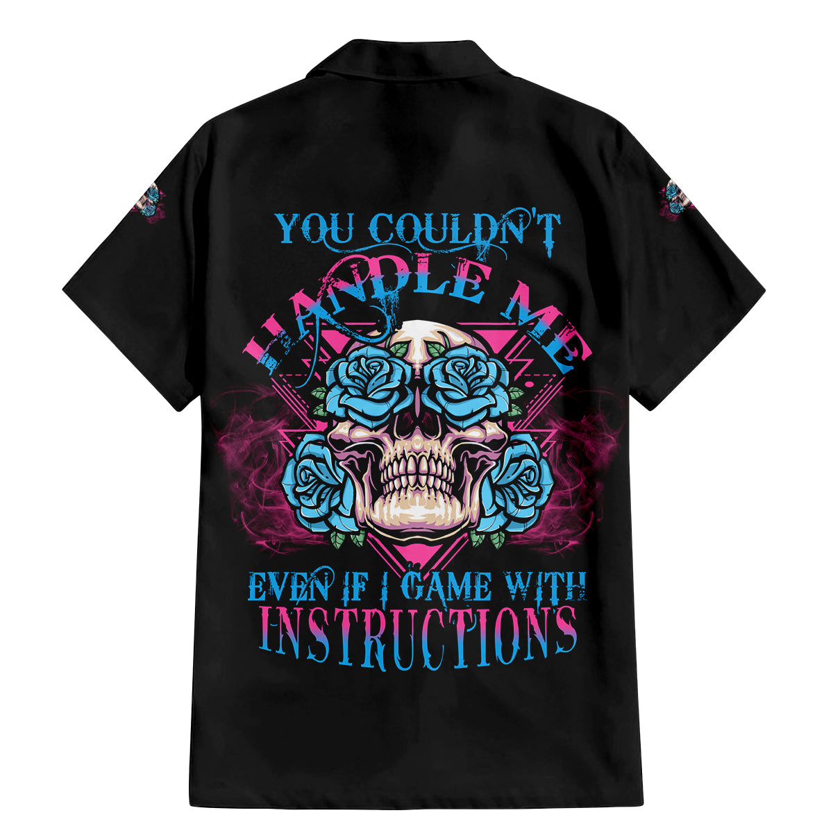 You Couldn't Handle Me Triangle Skull Family Matching Mermaid Dress and Hawaiian Shirt - Wonder Print Shop