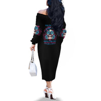 You Couldn't Handle Me Triangle Skull Family Matching Off Shoulder Long Sleeve Dress and Hawaiian Shirt - Wonder Print Shop