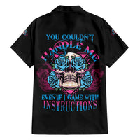 You Couldn't Handle Me Triangle Skull Family Matching Short Sleeve Bodycon Dress and Hawaiian Shirt - Wonder Print Shop