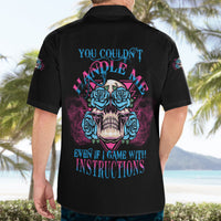 You Couldn't Handle Me Triangle Skull Hawaiian Shirt - Wonder Print Shop