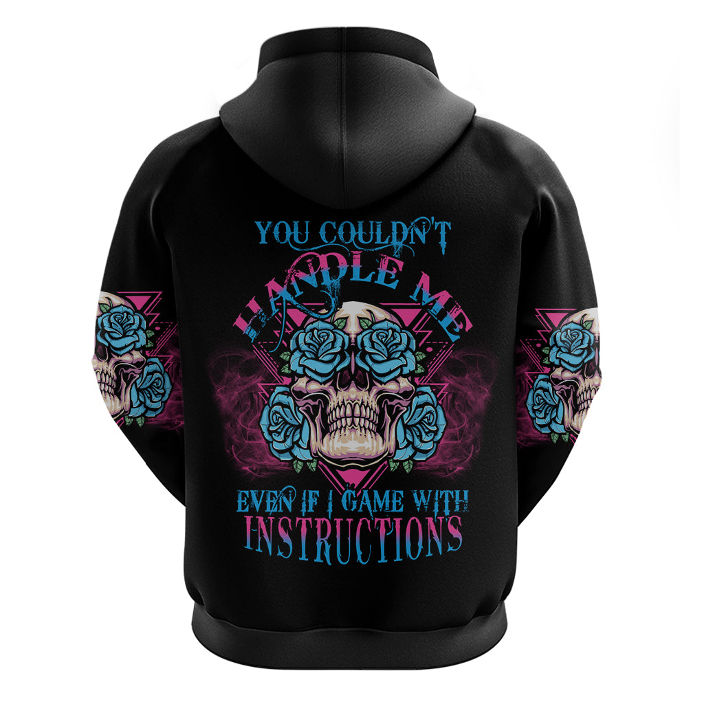 You Couldn't Handle Me Triangle Skull Hoodie - Wonder Print Shop