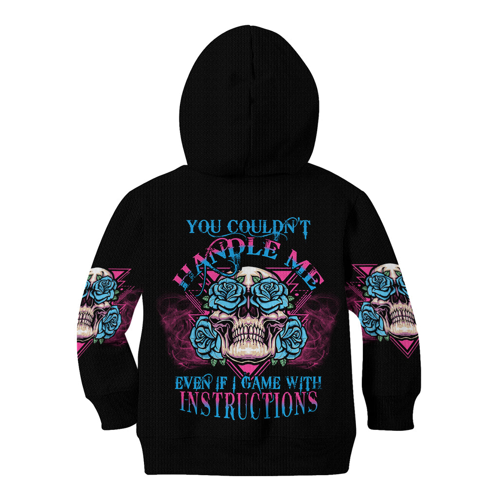 You Couldn't Handle Me Triangle Skull Kid Hoodie - Wonder Print Shop