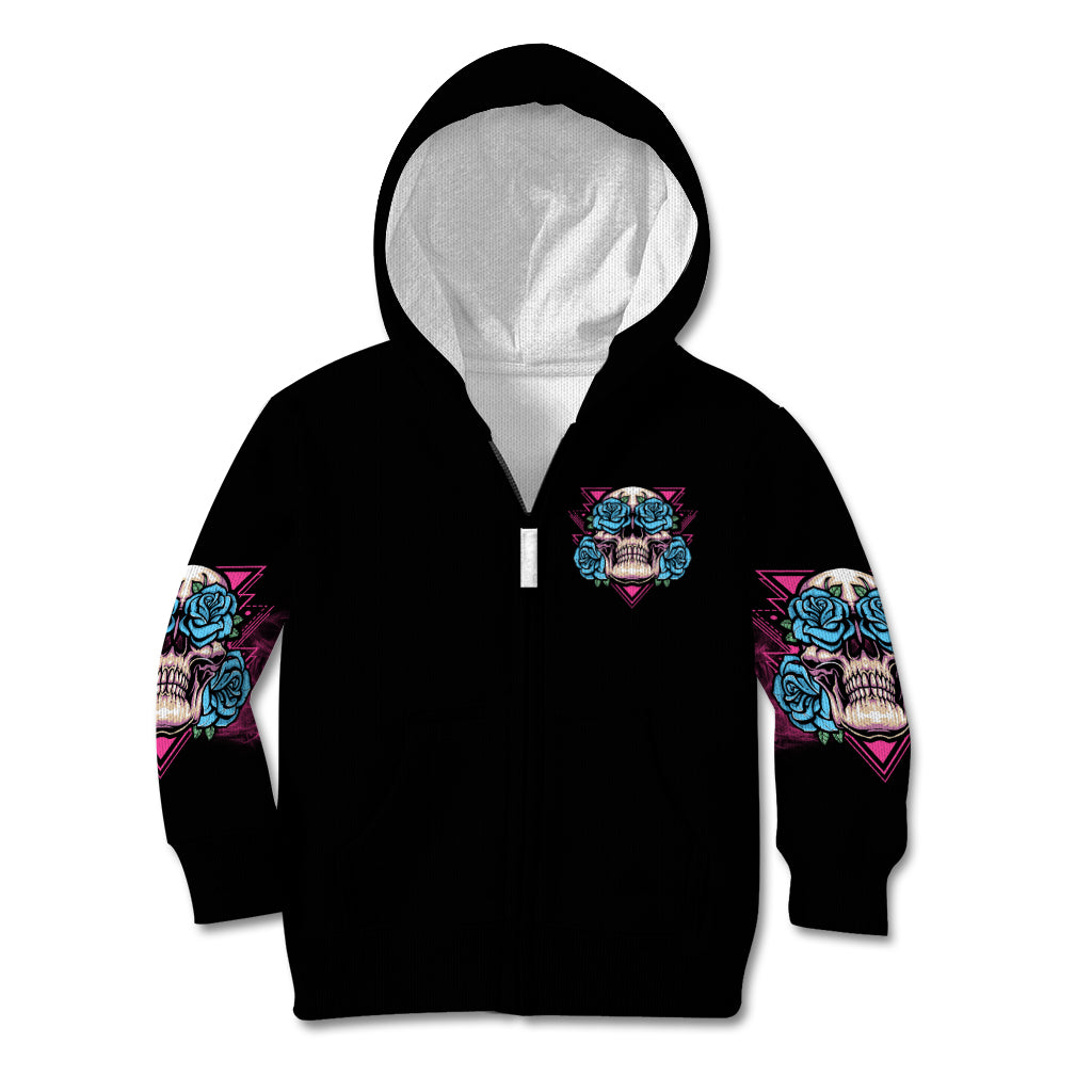 You Couldn't Handle Me Triangle Skull Kid Hoodie - Wonder Print Shop