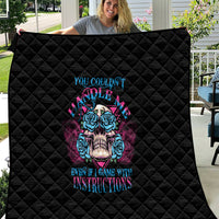 You Couldn't Handle Me Triangle Skull Quilt - Wonder Print Shop