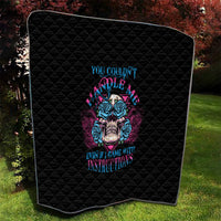 You Couldn't Handle Me Triangle Skull Quilt - Wonder Print Shop